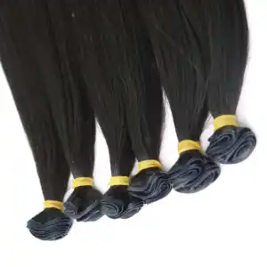 Genius weft straight hair reliable hair extensions supplier in Vietnamese hair extensions Extensions Virgin Human