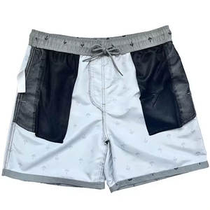 กางเกงขาสั้นรัดรูปสำหรับผู้ชายสีดำพิมพ์ลายสีพื้นสำหรับใส่วิ่งออกกำลังกายเล่นกีฬาออกกำลังกายแบบลำลองและเล่นกีฬา - Product Image 3