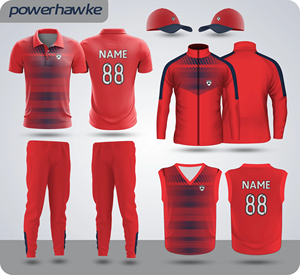 Conjunto de Uniforme de Cricket Prohawke con Estampado y Color de Moda, Diseño de Cuello, Camiseta Jersey con Logotipo Personalizado, Talla y Color - Product Image 2