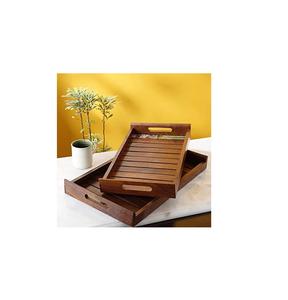 ถาดเสริฟไม้ ชา กาแฟ ขนมปัง อาหาร อาหารค่ํา ถาดเสริฟ ขนาดที่กําหนดเอง ถาดเสริฟไม้ - Product Image 2