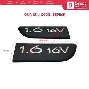 BSP565 2 pièces noir 1.6 16V emblème d'insigne gauche et droite pour pièces automobiles 8200209130 Bross fabriquées en turquie - Product Image 6