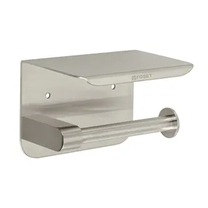 Foset Riviera Design industriale porta carta igienica in raso con porta cellulare 2 unità Per scatola Per cucina e bagno - Product Image 1