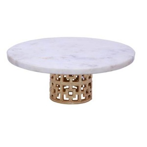 Vente chaude Marbre Conception Gâteau Stand De Luxe Moderne Ins De Qualité Alimentaire PC Facile À Nettoyer pour Manger Servir Dans La Maison & Restaurant Hôtel - Product Image 2