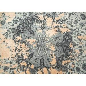 Alfombras de Lana y Seda Anudadas a Mano del Lejano Oriente, Modelo Skrt-814, para Sala de Estar, Dormitorio, Hechas a Mano, con Medallón Rectangular Abstracto, para Pasillo - Product Image 3