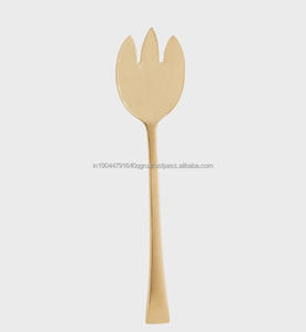 Juego de servidor de ensalada de acero inoxidable hecho a mano de calidad superior - Product Image 4