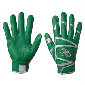 Guantes de Bateo de Béisbol de Alta Calidad en Colores Personalizados, Venta al por Mayor, Palma de Piel de Cabra, Correa para la Muñeca, Guantes de Bateo de Softbol - Product Image 2