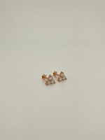 Diamante Cultivado en Laboratorio de Oro de 10k, 14k y 18k, Claridad VVS VS E F, Cómodo para Joyería de Perforación Corporal Helix