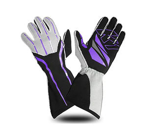 Gants de course en cuir de qualité supérieure de conception personnalisée professionnelle gants de protection respirants pour les sports de moto de course de kart - Product Image 3