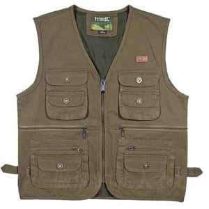 Gilet de sport vêtements pour hommes col montant coquille souple décontracté Polyester hiver tricoté coquille souple veste gilet imperméable fermeture éclair - Product Image 3