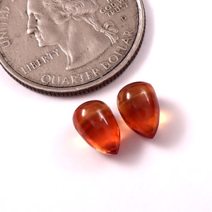Zafiro Naranja 6x9mm en Forma de Lágrima, Calibrado, Valorado por Terceros, para Joyería, Piedra Suelta de KKS EXPORTS - Product Image 1