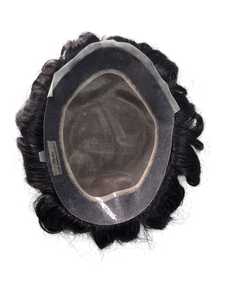 Autrichien Taz Hair Bangladesh Perruque de toupet de cheveux humains mono de qualité supérieure avec corps naturel et styles de vagues profondes - Product Image 2