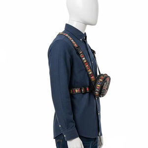 Haute ténacité Jacquard Polyester coton sangle solide Durable doux élastique ceinture sangle bande pour sacs vêtements chaussures en plein air - Product Image 4