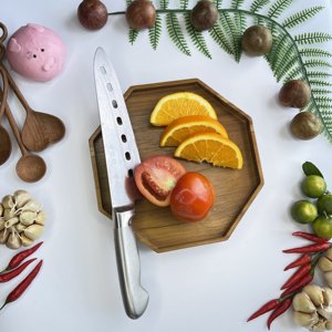 ModernSourcing Food Grade Bamboo Cutting Board Eco-friendly Wood Chopping <b>Block</b> Acacia Teak <b>Rubber</b> Wood for Kitchen Use - Product Image 1