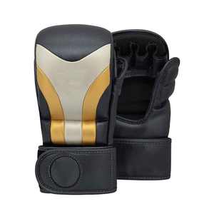 Gants de grappling d'arts martiaux mixtes entièrement conçus sur mesure 2022, cuir véritable du Pakistan pour MMA et boxe - Product Image 1