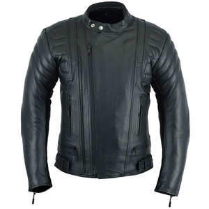 Chaqueta de Motociclismo de Cuero para Hombre, con Protección CE, Chaqueta de Motociclismo Personalizada, Fabricante OEM, para Invierno, Adultos, Todas las Temporadas - Product Image 1
