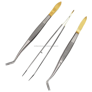 Pinzas Angulares Meriam College con Punta Serrada, Juego de 3 Instrumentos Quirúrgicos Dentales de Acero Inoxidable, Herramientas de Precisión Manuales ISO13485 - Product Image 3