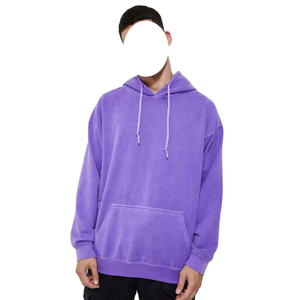 Sudaderas con Lavado Ácido Fabricadas con 100% Algodón, Logotipo Personalizado en la Parte Delantera, Sudadera de Invierno para Hombre, Servicio OEM, Transferencia de Calor, Ropa Casual - Product Image 1