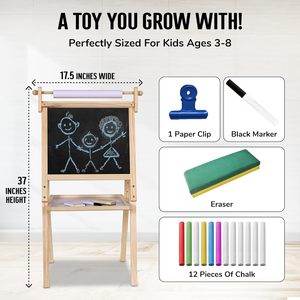 OEM ODM chevalet de <span class=keywords><strong>tableau</strong></span> blanc double face sur pied 2en1 <span class=keywords><strong>tableau</strong></span> noir pour enfants tableaux noirs pour enfants - Product Image 3