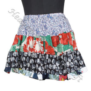 Gypsy Indian Boho Style Mini Rara Hippy Festival Falda Sexy Summer Cotton Patchwork MS003 Ropa estampada para el trabajo - Product Image 4