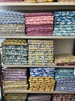 Nouveauté robe de course en coton imprimé Handblock tissu, robe indienne pour femmes PJ rideau sac faire tissu