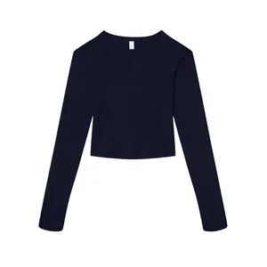 เสื้อยืดเด็กแขนยาวไมโครริบแบบกำหนดเองสำหรับสินค้าส่งเสริมการขาย - Product Image 4