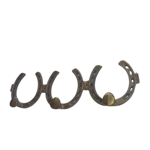 Crochet de style équestre en laiton fini antique en fonte d'aluminium crochets pour fers de cheval crochets et rails multifonctionnels muraux - Product Image 3