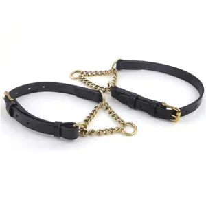 Premium Quality Adjustable Leather Half-choke dog collars In Bulk From Indian Supplier