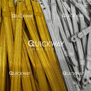 Correa de barbilla dorada para sombreros de visera ceremonial, sombreros de Mylar, cordón de barbilla retorcido, correa de barbilla personalizada de plata dorada - Product Image 5