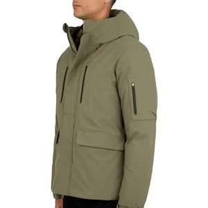 Veste chaude épaisse à capuche 100% Polyester de bonne qualité, parka d'hiver à fermeture éclair - Product Image 2