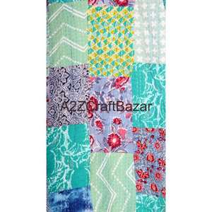 Chaqueta Kimono Kantha Hecha a Mano, Elegante y Suave, 100% Algodón, Corta, para Primavera, Otoño e Invierno, con Estampado Floral, Transpirable y Suave - Product Image 4