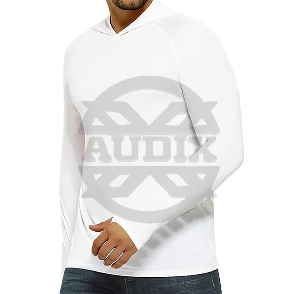 나만의 브랜드 이름 야외 UV 하이킹 경량 셔츠 UPF 50 + 태양 보호 후드 셔츠