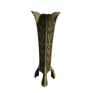 Classic Flower vase Gold color with hammered finished indoor outdoor Traditional <b>space</b> <b>Gift</b> Flower Antique Metal Vase Gold Color - Product Image 1