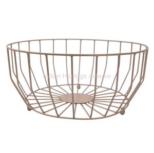 Panier à fruits multifonction en fil de fer noir doré artisanal, vaisselle/ustensiles de cuisine en métal, rangement pour collations, chocolats, bonbons - Product Image 1