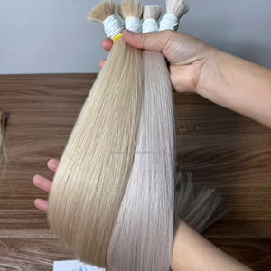 Vente en gros d'extensions de cheveux Remy en vrac de qualité supérieure blond brut #613 #60 cuticule vierge alignée Vietnam humain - Product Image 3