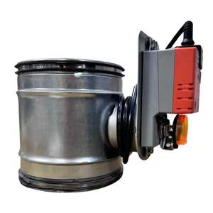 Plénum en mousse de polyuréthane 4 zones avec registres motorisés Lindab de 160 ou 200 mm, pièce pour systèmes CVC avec connexion latérale VMC - Product Image 5