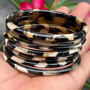 Hot Sale Handmade Shinny Polished Buffalo Horn <b>Bangles</b> <b>Bracelets</b> Fashionable Cow Horn Jewelry <b>Bracelet</b> For Girls By FWE - Product Image 6