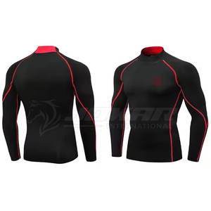 Capa base al por mayor para hombres Athletic Fit manga larga OEM Factory Custom Logo disponible - Product Image 3