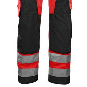 Pantalon de travail pour homme en coton ignifuge avec bande réfléchissante haute visibilité certifié CE Sécurité industrielle - Product Image 3