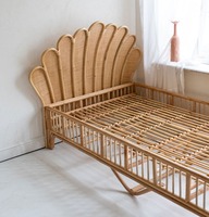 Cama litera de ratán con diseño europeo para habitación infantil, modular, inflable, con decoración vintage