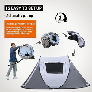 Tente instantanée <span class=keywords><strong>ultra</strong></span>-légère, imperméable, style géométrique unique, portable pour 1-2 personnes, <span class=keywords><strong>camping</strong></span> en plein air - Product Image 4