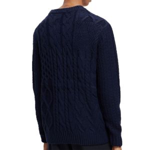 Style tendance pull d'hiver pour hommes séchage rapide à manches longues pull surdimensionné chaud avec col haut grande taille chandails tricotés - Product Image 2