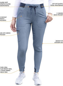 Taux de gros gommage médical de haute qualité Top vente Anti-rides lavable matériau souple infirmière gommage médical uniforme - Product Image 3