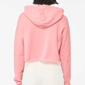 Sweat-shirt à capuche court pour femme de qualité supérieure, logo personnalisé, molleton court, design unique - Product Image 4