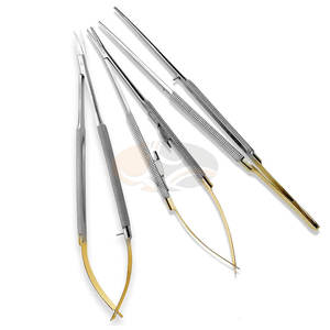 Premium Grade Microsurgical Instrument Kit Micro Forceps <b>Scissors</b> Set Corrosion Resistant Stainless Steel Manual MOL <b>Safety</b> - Product Image 1