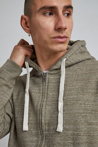 Hip Hop surdimensionné 100% coton texturé polaire fermeture éclair hiver à capuche pour hommes respirant séchage rapide OEM couleurs personnalisables tailles - Product Image 4