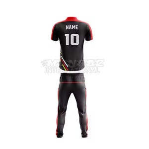 Precio al por mayor, uniforme de cricket, ropa para adultos, logotipo personalizado, transpirable, conjuntos impresos, 100% poliéster, uniforme deportivo para hombres - Product Image 2