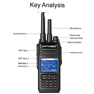T350 chế độ kép PoC + UHF 4G UHF Mạng Walkie Talkie 10W IP67 PoC hai cách phát thanh 2G/3G/4G GSM WCDMA LTE - Product Image 2