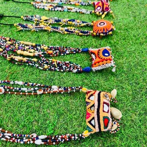 Kalung Choker rantai bantara buatan tangan, Kalung Kuchi gaya Boho tari perut, Kalung Perhiasan suku gipsi