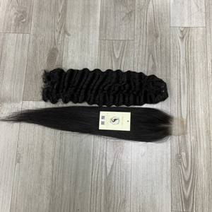 Envío rápido suelto rizado duradero 2x6 recto HD Cierre de encaje suave Afro Wave Curl estilo extensiones de cabello humano en paquete crudo - Product Image 3