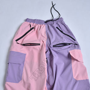 Vente en gros de pantalons baggy de ski et de snowboard pour hommes, vêtements d'hiver imperméables et respirants avec poches zippées - Product Image 3